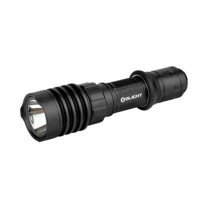 Olight Warrior X 4 in Schwarz mit sichtbarem Reflektor und Lampengehäuse