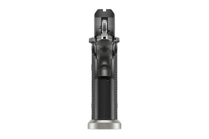 SIG Sauer P211-GTO 9mm Sportpistole, Griffdetail vor weissem Hintergrund