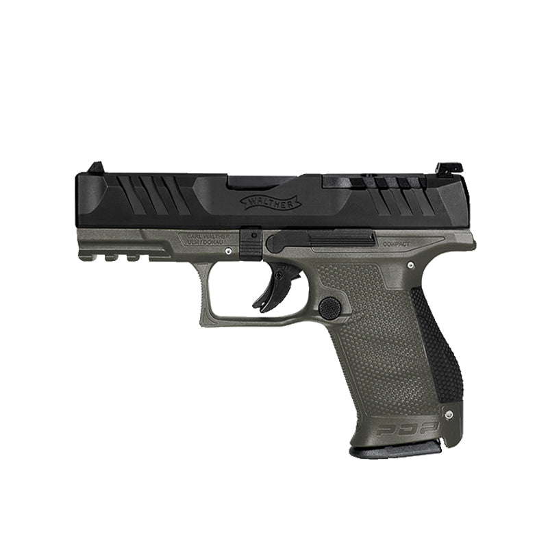 Walther PDP Compact OR in OD Green, 4 Zoll, linke Seite