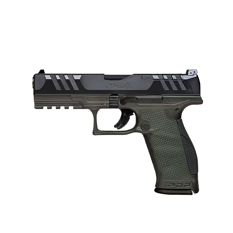 Walther PDP OR in OD Green, 4,5 Zoll, linke Seite