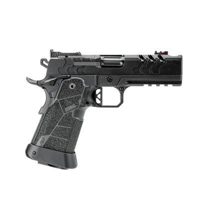 Kimber 2K11 Pro Comp Schwarz 9mm Sportpistole, rechte Seitenansicht vor weißem Hintergrund