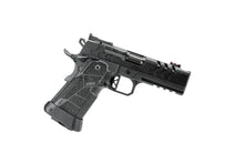Kimber 2K11 Pro Comp Schwarz 9mm Sportpistole, rechte Seitenansicht Detail vor weißem Hintergrund