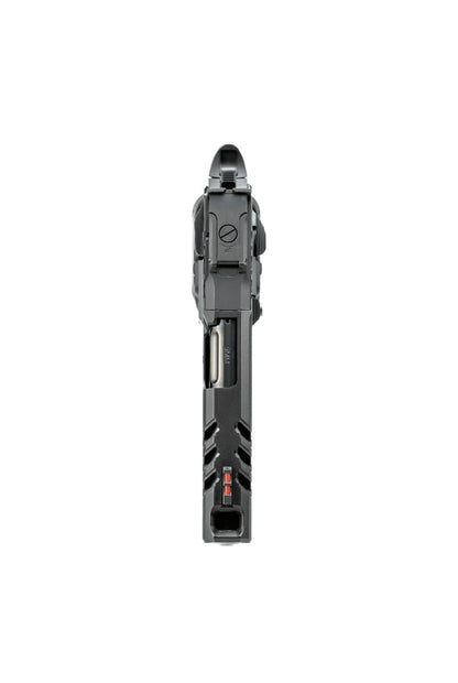 Kimber 2K11 Pro Comp Schwarz 9mm Sportpistole, Detailansicht Abzugsmechanik vor weißem Hintergrund