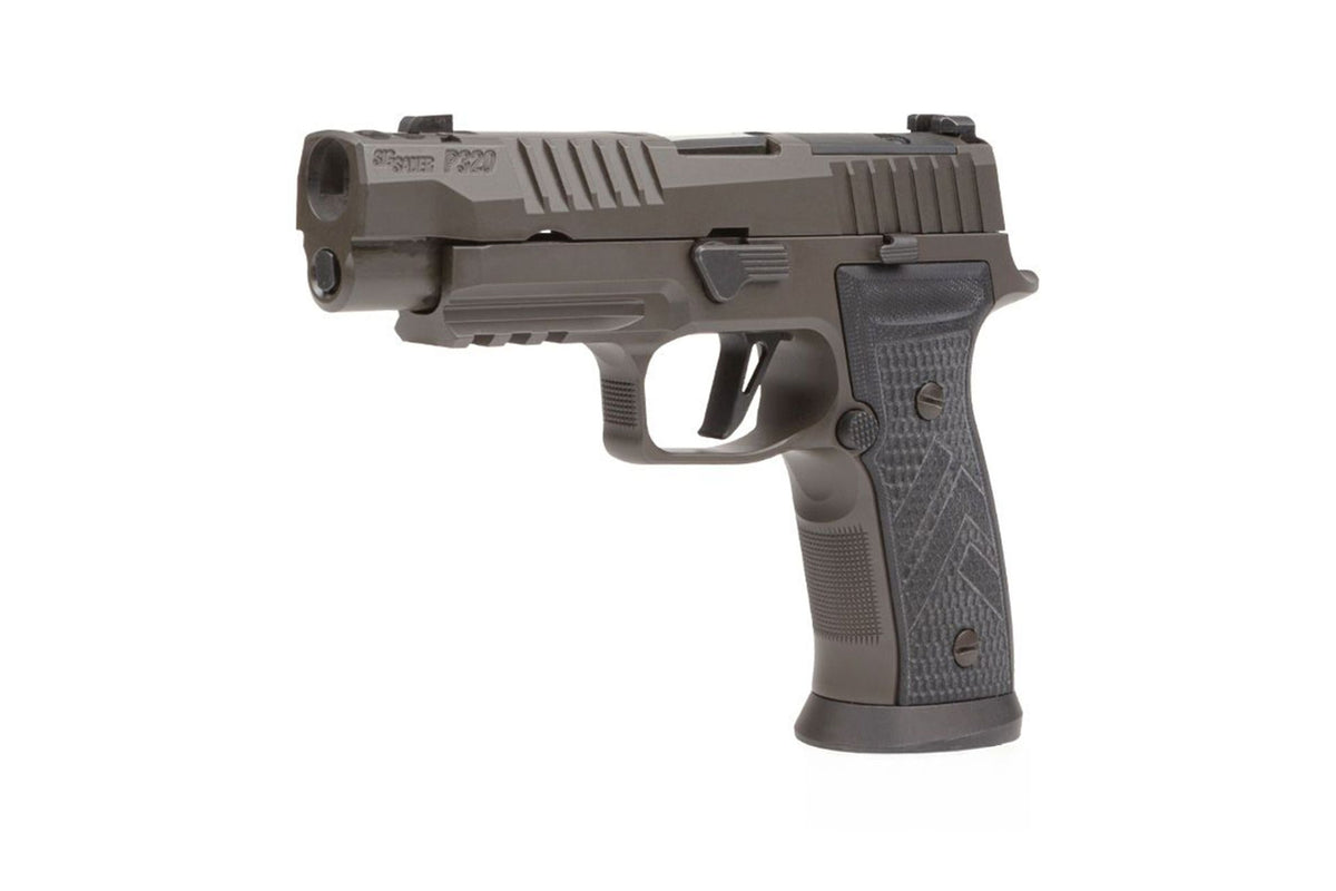 SIG Sauer P320 AXG Legion 9 mm Luger, Ansicht schräg von links vorne