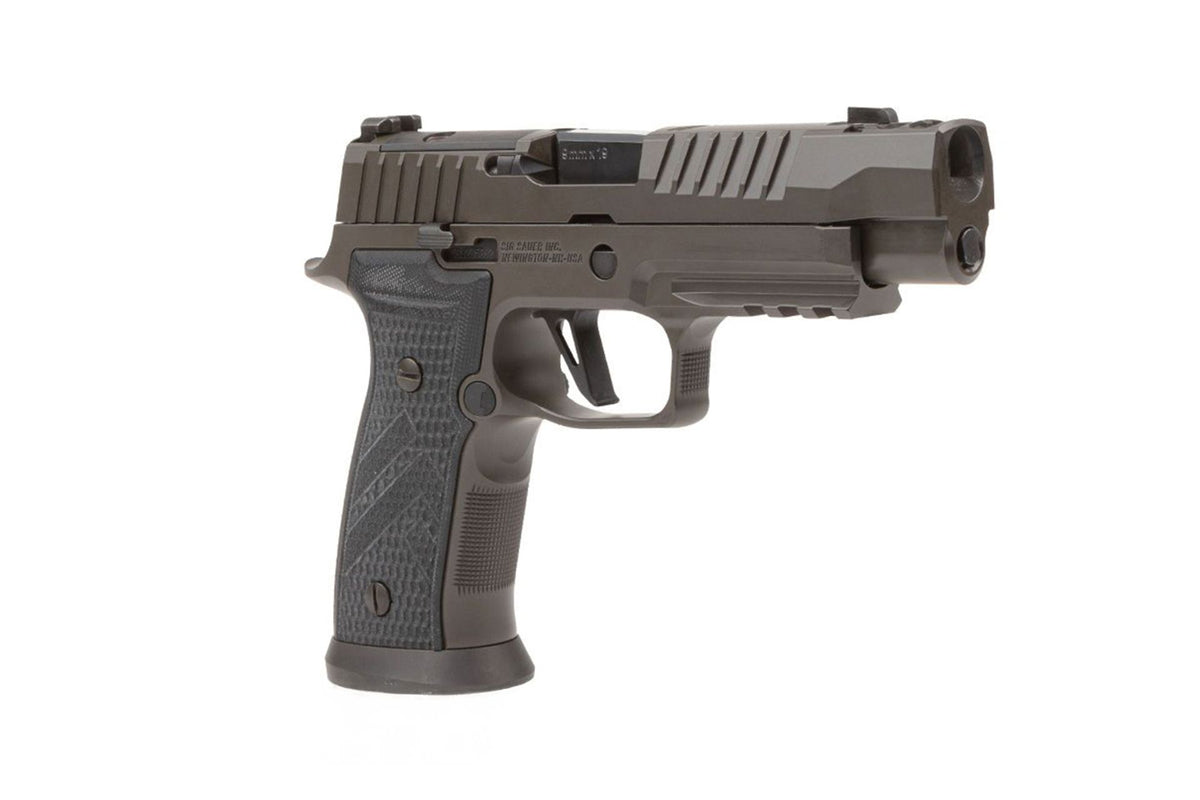 SIG Sauer P320 AXG Legion 9 mm Luger, Ansicht schräg von rechts vorne