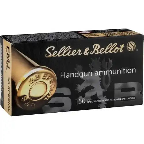 Sellier Bellot 38 Special Vollmantel Matchmunition mit Flachkopfgeschoss in Originalschachtel
