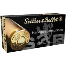 Sellier Bellot 45 ACP Vollmantel handgun ammunition Box Vorderansicht
