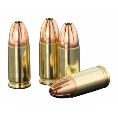 Geco 9 mm Luger Hexagon SX Patrone mit zylindrischem Hexagon-Geschoss