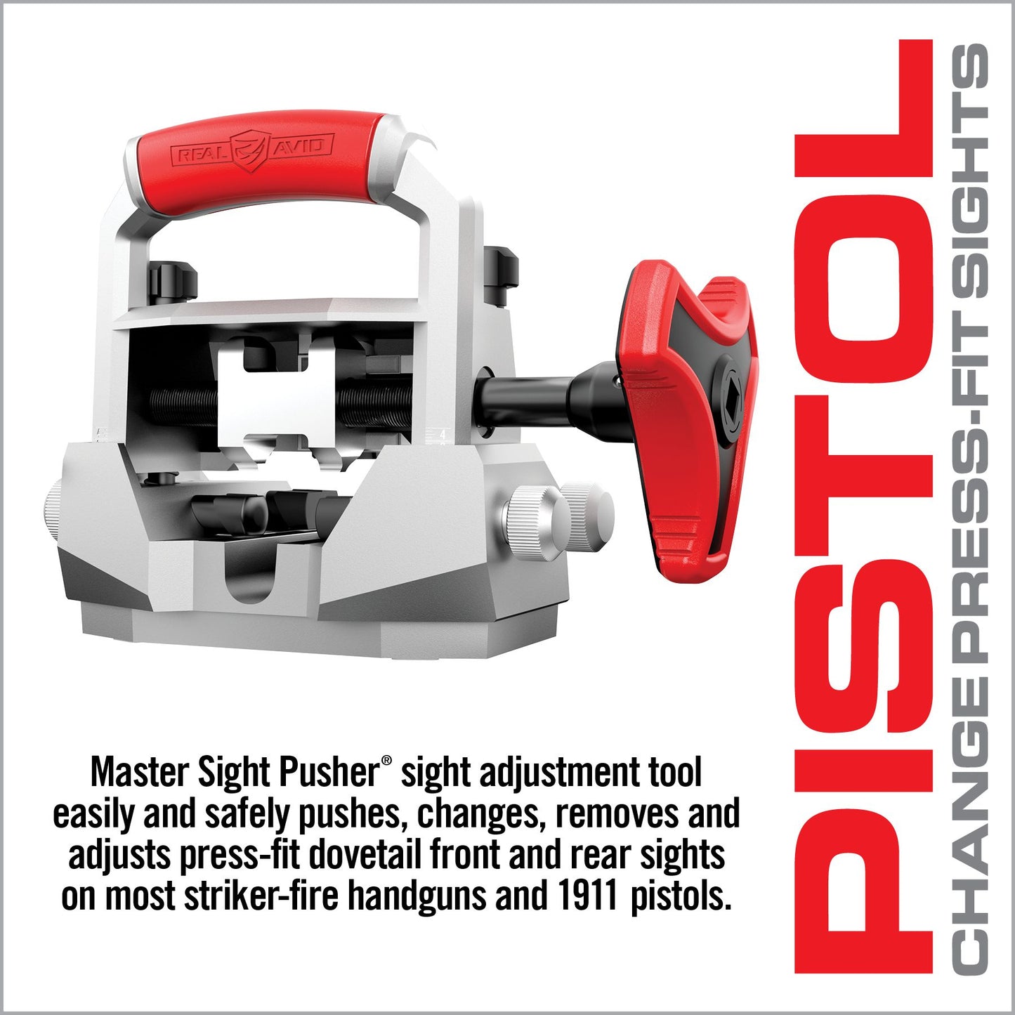Real Avid Master Sight Pusher: Produktkomponenten, Lieferumfang im Überblick