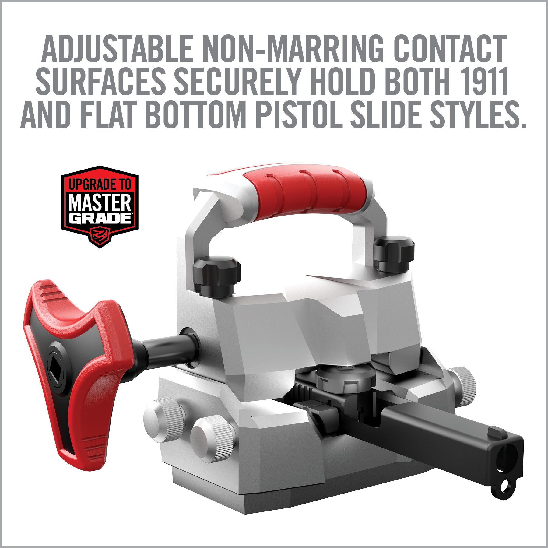 Real Avid Master Sight Pusher: Easy Torque Griff im Detail, extrafeines Antriebsgewinde