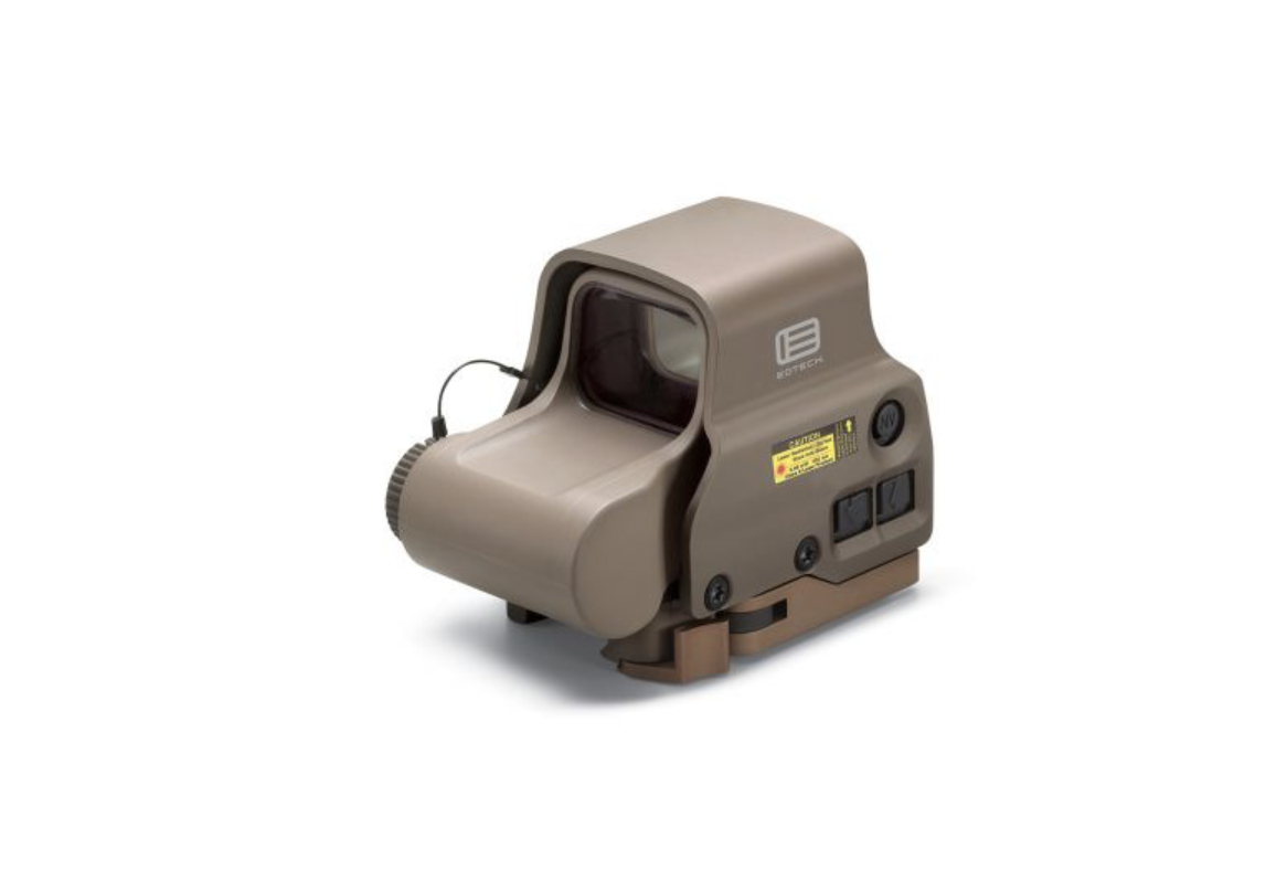EOTECH EXPS3 holografisches Visier in TAN, rechte Seitenansicht vor weißem Hintergrund