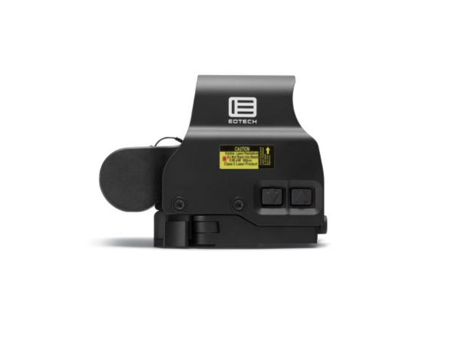 EOTECH EXPS2 Holographic Sight, Seitenansicht vor weißem Hintergrund