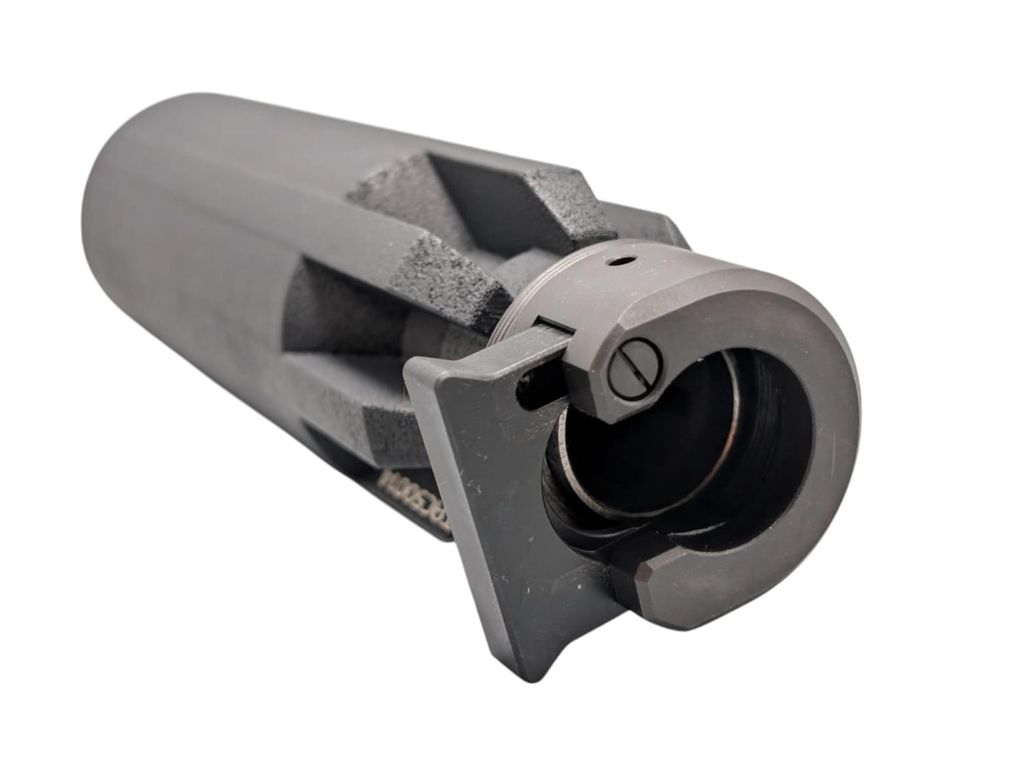 FBT INCA TAC K50Ti Titan-Schalldämpfer linke Seitenansicht vor weißem Hintergrund