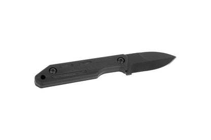 GSG-9 Einsatzmesser EM4 Neck Knife: Schrägansicht von Klinge und Griff