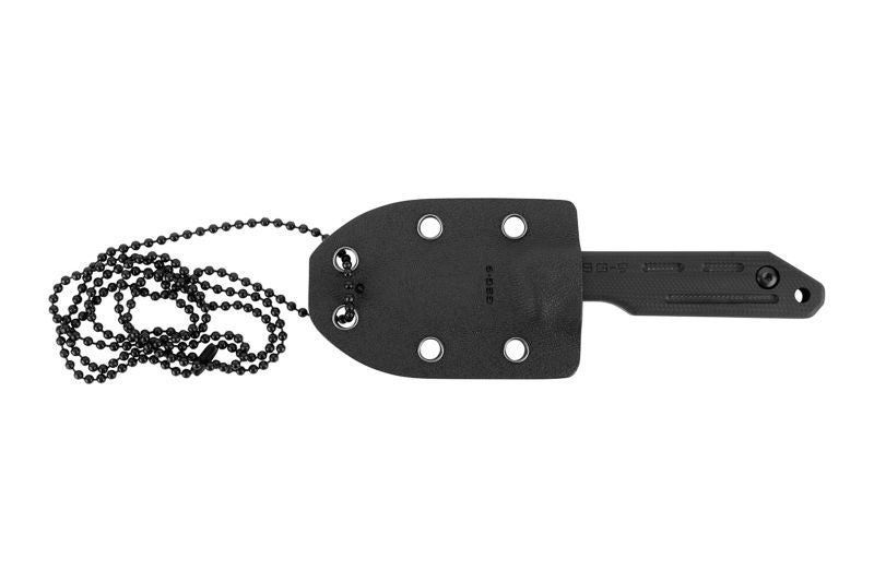 GSG-9 Einsatzmesser EM4 Neck Knife: in der Kydexscheide mit Kugelkette, linke Seite