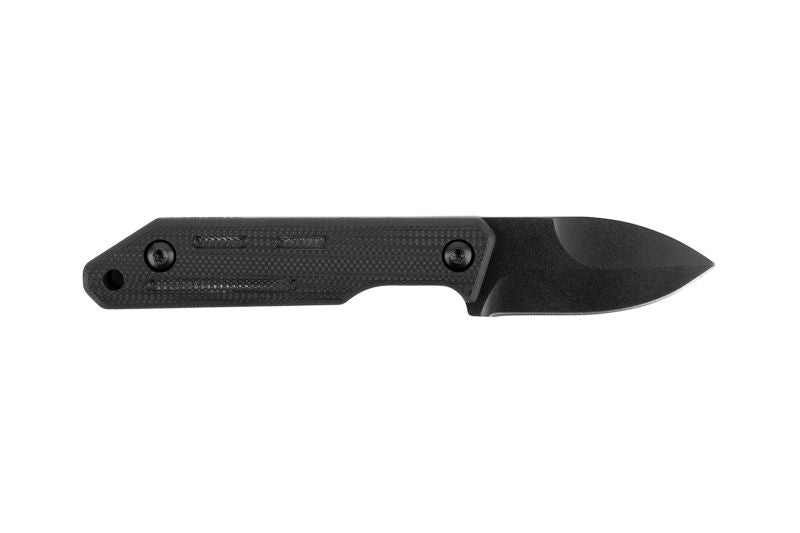 GSG-9 Einsatzmesser EM4 Neck Knife: rechte Seite mit schwarzer D2-Klinge und G10-Griffschalen