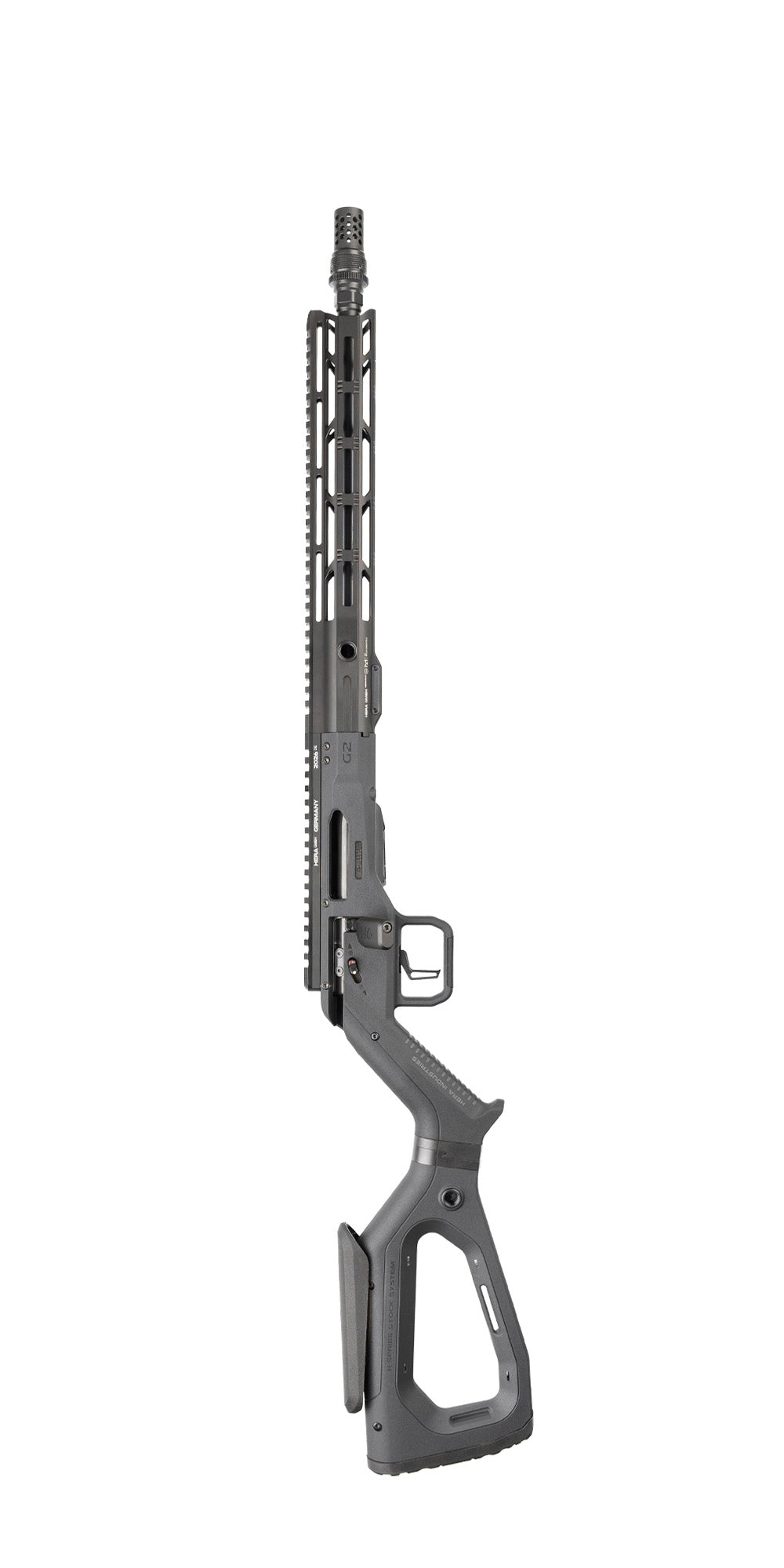 HERA H6K Repetiergewehr GEN2: stehende Gesamtansicht, Schwarz