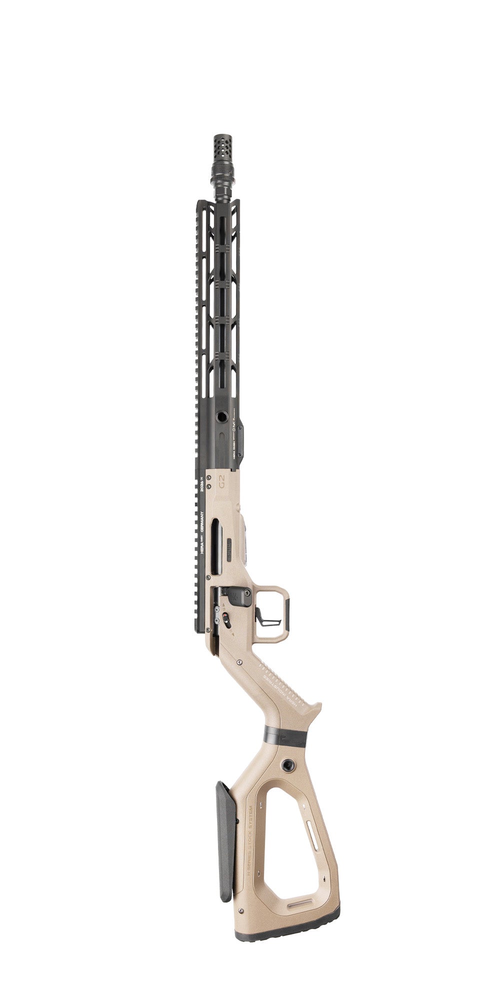HERA H6K Repetiergewehr GEN2: stehende Gesamtansicht, Sandfarben
