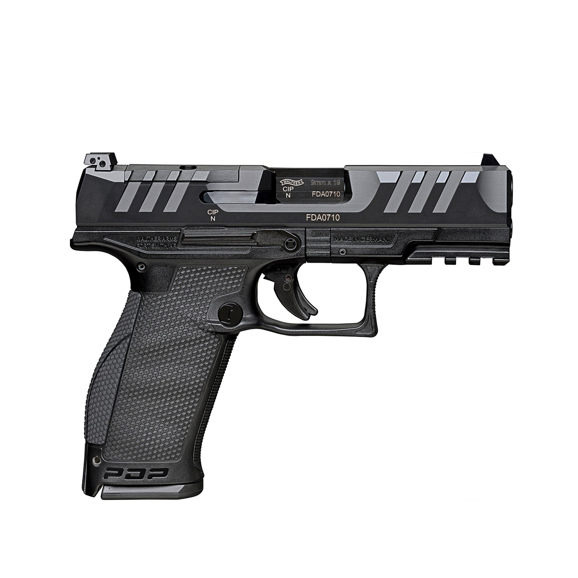 Walther PDP Compact OR in Schwarz, 4 Zoll, rechte Seite