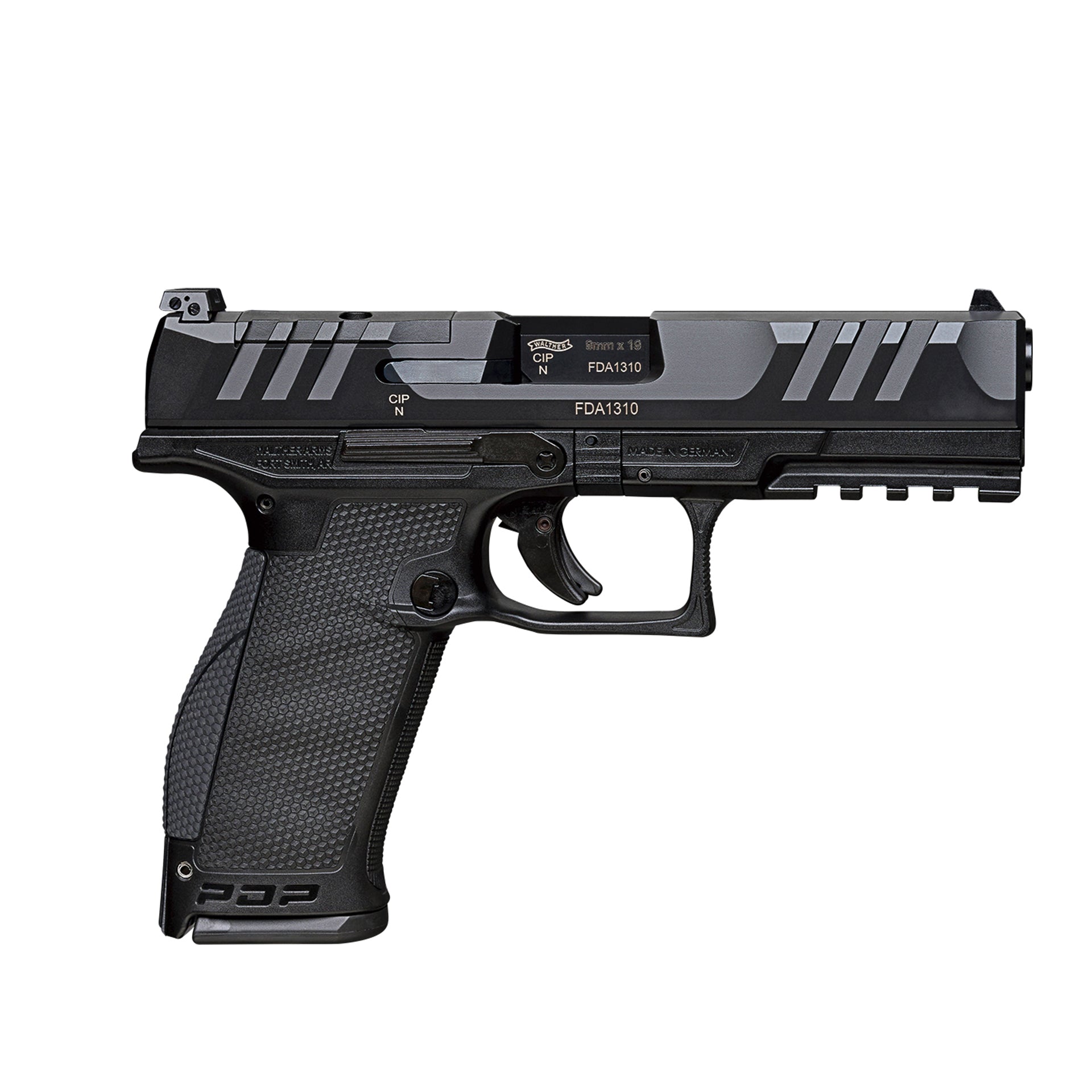 Walther PDP OR in Schwarz, 4,5 Zoll, rechte Seite