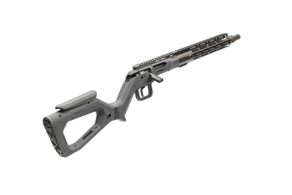 HERA H6K Repetiergewehr GEN2: Schrägansicht von hinten auf Handschutz und Lauf, Schwarz