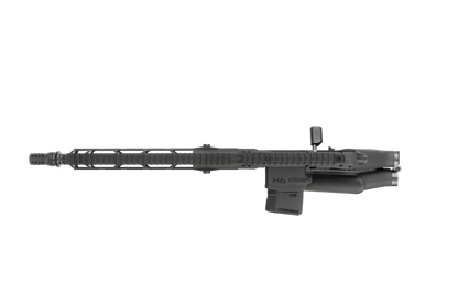 HERA H6K Repetiergewehr GEN2: Draufsicht mit seitlich angeklapptem Schaft, Schwarz