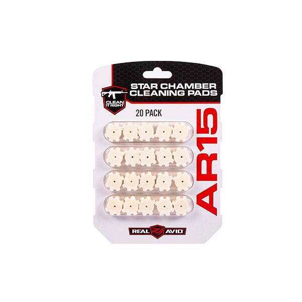 Real Avid AR15 Star Chamber Cleaning Pads sternförmig für Locking Lugs