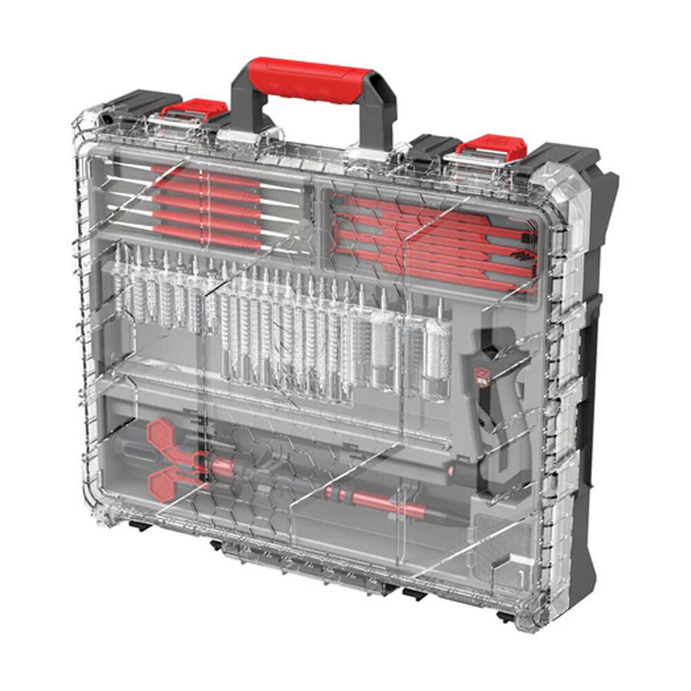 Real Avid Bore-Max Master Cleaning Kit und mobile Workstation: geschlossener Koffer Frontansicht mit Tragegriff
