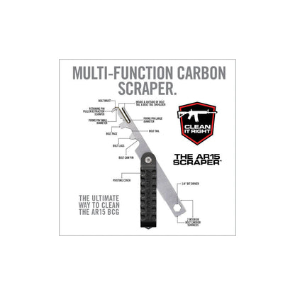 Real Avid Gun Boss Pro AR15 MAX AR15 Scraper und Smart Brushes für 12 BCG-Carbon-Punkte