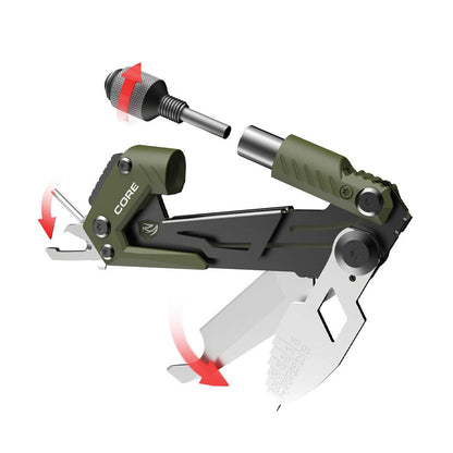 Real Avid Gun Tool Core Shotgun 1,5-Zoll-Klinge mit Hull Extractor und Pin Punch
