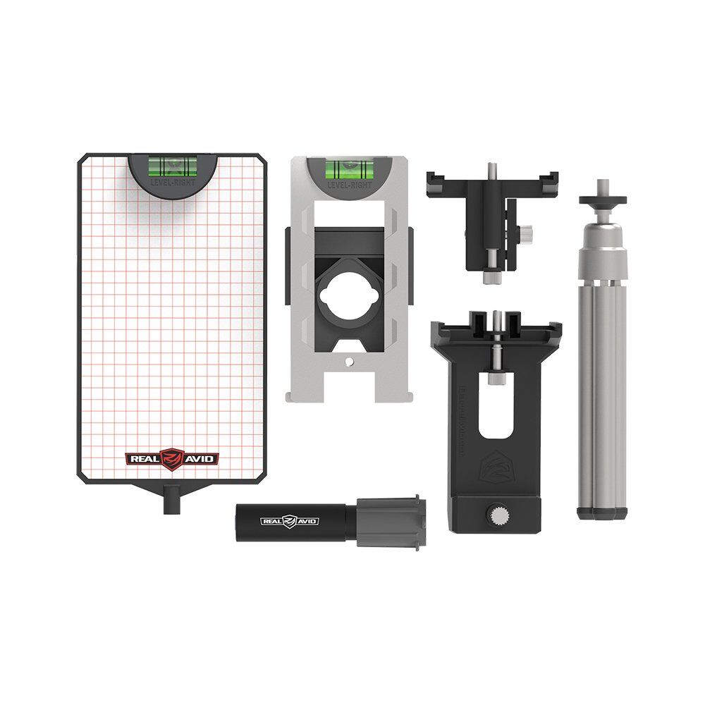 Real Avid Level Right Pro Laser-Projektor mit Präzisions-Grid auf der Reticle-Tafel im Einsatz