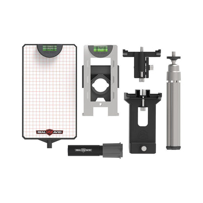 Real Avid Level Right Pro Laser-Projektor mit Präzisions-Grid auf der Reticle-Tafel im Einsatz