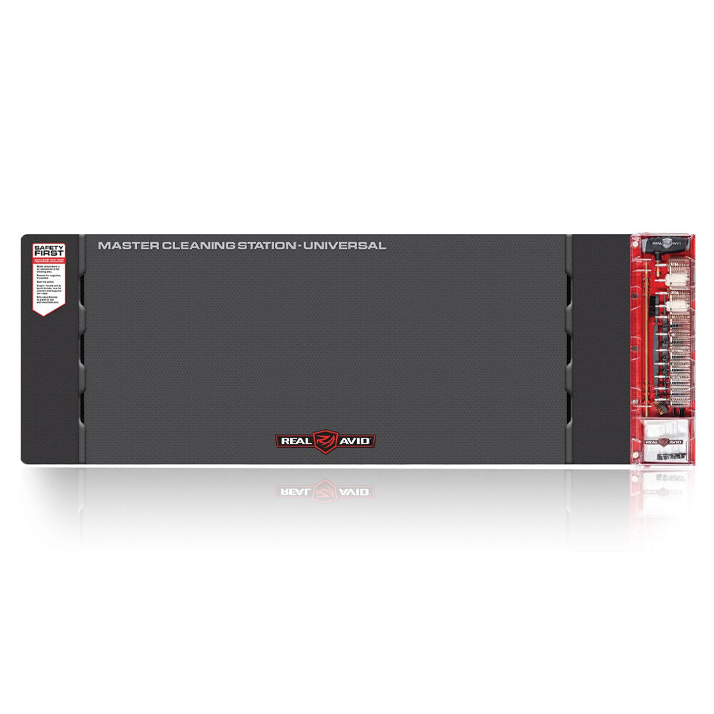 Real Avid Master Cleaning Station Universal komplett mit Reinigungsmatte und integrierter Multi-Kaliber-Tool-Box