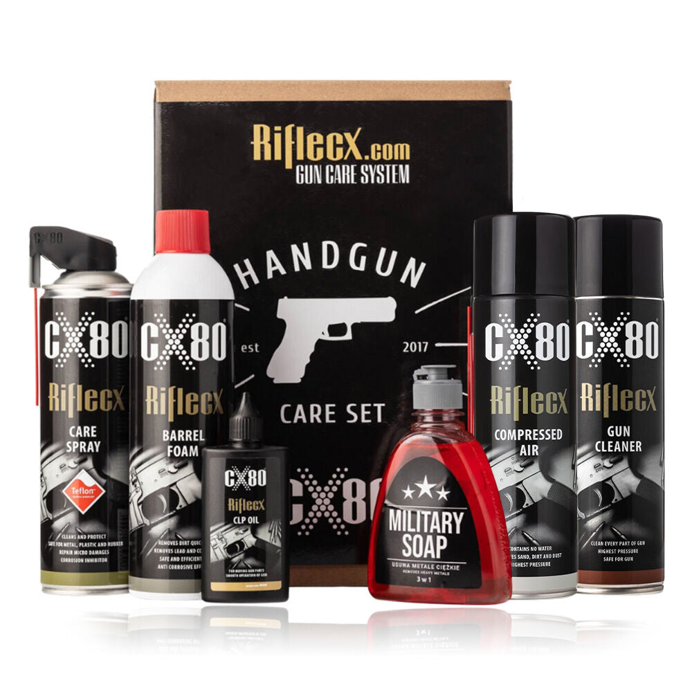 Rifle CX Handgun Set: 8-teiliges Reinigungsset für Kurzwaffen im Überblick