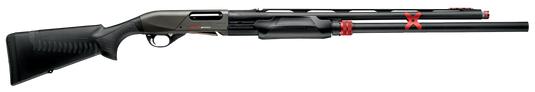 Benelli Nova Speed Repetierflinte Kaliber 12 mit verlängertem Magazinrohr in Seitenansicht
