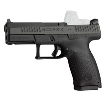 CZ P 10 C Optics Ready 9mm Pistole in Seitenansicht vor weißem Hintergrund