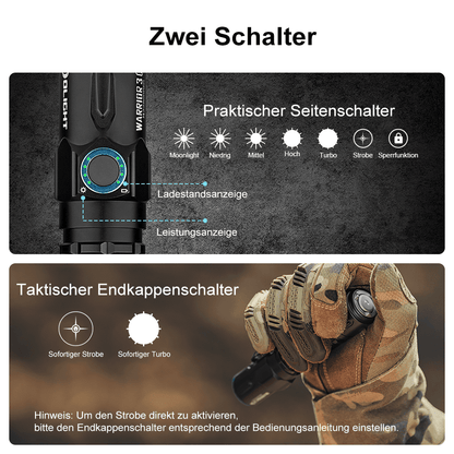 Olight Warrior 3S LED-Taschenlampe