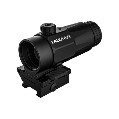Falke Magnifier B3X LE Vergrößerungsmodul mit seitlich geklappter FlipUp Montage in Schwarz