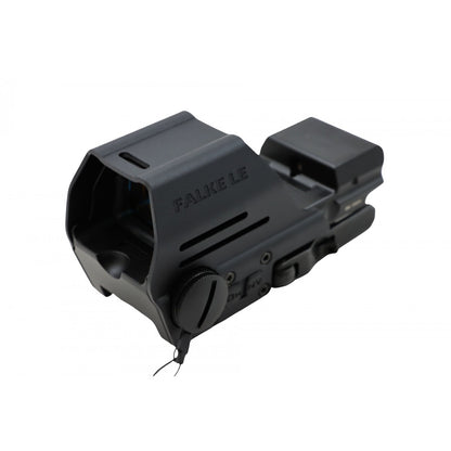 FALKE LE QL Gen2 Reflexvisier in schräger Seitenansicht auf weißem Hintergrund
