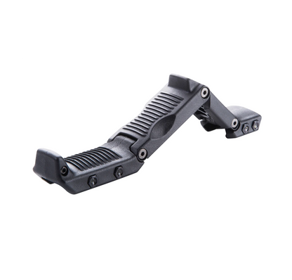 Frontgriff HFGA Hera Arms in Schwarz, Seitenansicht vor weißem Hintergrund
