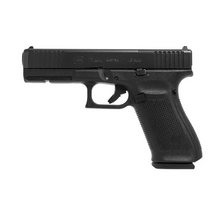 Glock 21 Gen5 MOS Pistole in 45 ACP rechte Seitenansicht vor weißem Hintergrund