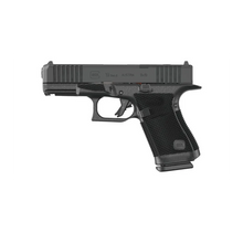 Glock 19 Gen6 OR Compakt linke Seitenansicht mit RTF6-Grifftextur und Optic Ready Slide