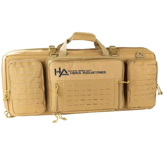 Hera Arms Langwaffenfutteral Lasermolle Short in TAN, Frontansicht