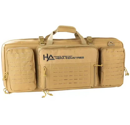 Hera Arms Langwaffenfutteral Lasermolle Short in TAN, Frontansicht