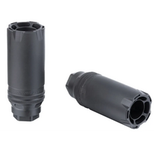 Hera Arms Linear Compensator Gen. 3 in Schwarz, Seitenansicht vor weißem Hintergrund