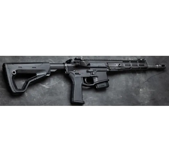 Hera Arms The 15th Duty Gen4 Detailansicht M-LOK-Handschutz und Gasblock vor weißem Hintergrund