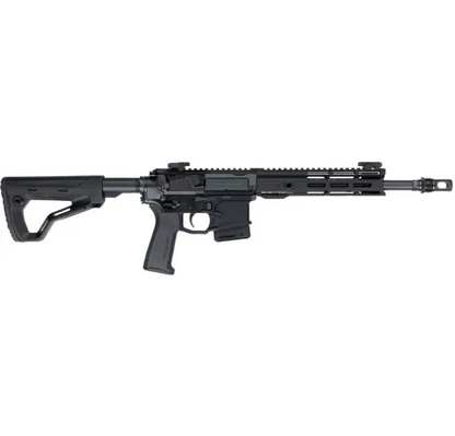 Hera Arms The 15th Duty Gen4 AR15-Selbstladebüchse in Schwarz, rechte Seitenansicht vor weißem Hintergrund