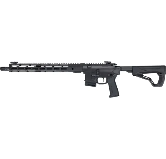 Hera Arms The 15th Dynamic Gen4 Selbstladebüchse mit M-LOK-Handschutz, linke Seitenansicht vor weißem Hintergrund