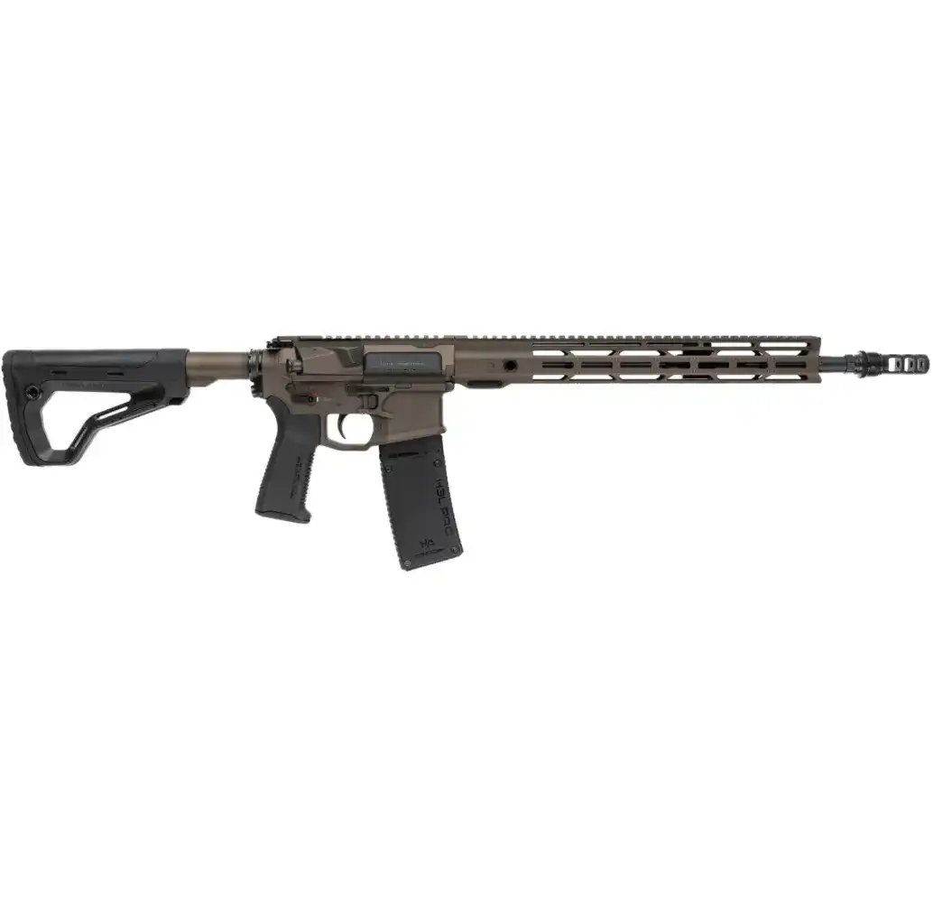 Hera Arms THE 15th SRB 16 Gen4 223 Rem Selbstladebüchse Rechtsansicht mit Magazin und M Lok Handschutz