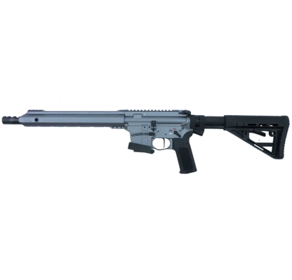 Schmeisser AR15-9 S4F Sport PCC Grey Dynamic 9mm, linke Seitenansicht vor weißem Hintergrund